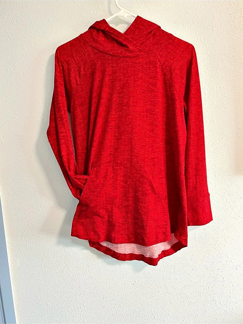 LuLaRoe Red Hooded Tunic Small